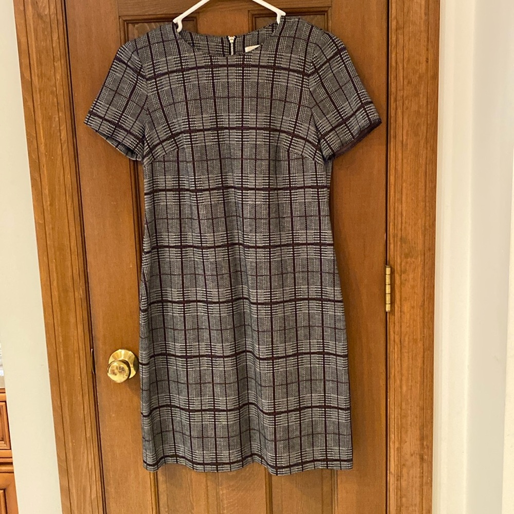 Calvin Klein dress in houndstooth print